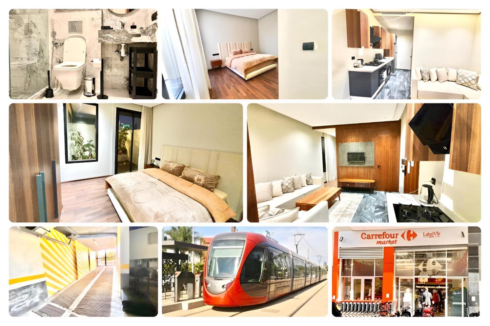 New Modern 1 Bedroom 1Min Fr Tramway Casablanca Eksteriør bilde
